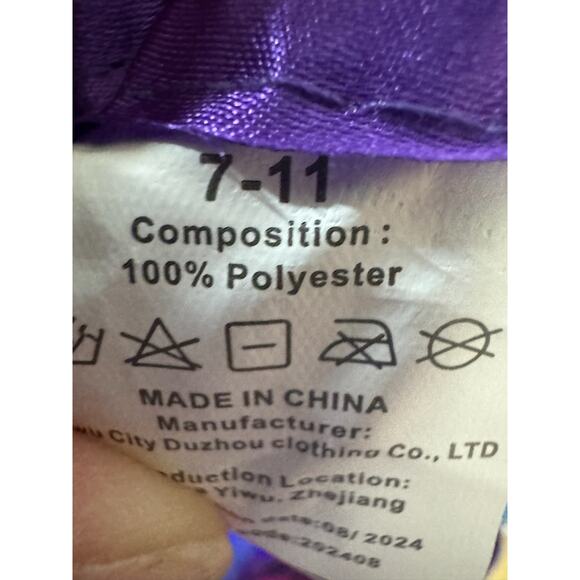 Girls’ Rainbow Tulle Tutu Skirt with Satin Ribbon Bow - Picture 5 of 5